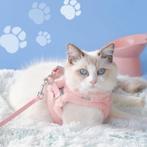 Katten harnas roze 3 - 4,5 kg met riem, Nieuw, Ophalen of Verzenden