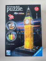 Ravensburger 3D Puzzel Big Ben Night Edition, Ophalen of Verzenden, Meer dan 50 stukjes, Zo goed als nieuw, 6 jaar of ouder