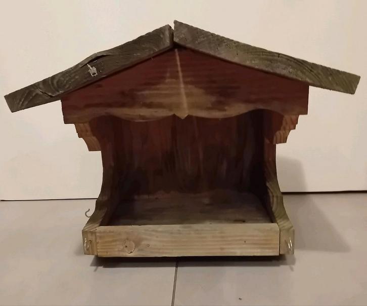 Vogelvoerkast - Massief Hout - Gebruikt, Tuin en Terras, Vogelhuisjes en Vogelbaden, Gebruikt, Ophalen of Verzenden