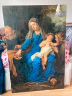 Klassiek Schilderij Maria met Kind op Glas, Ophalen of Verzenden