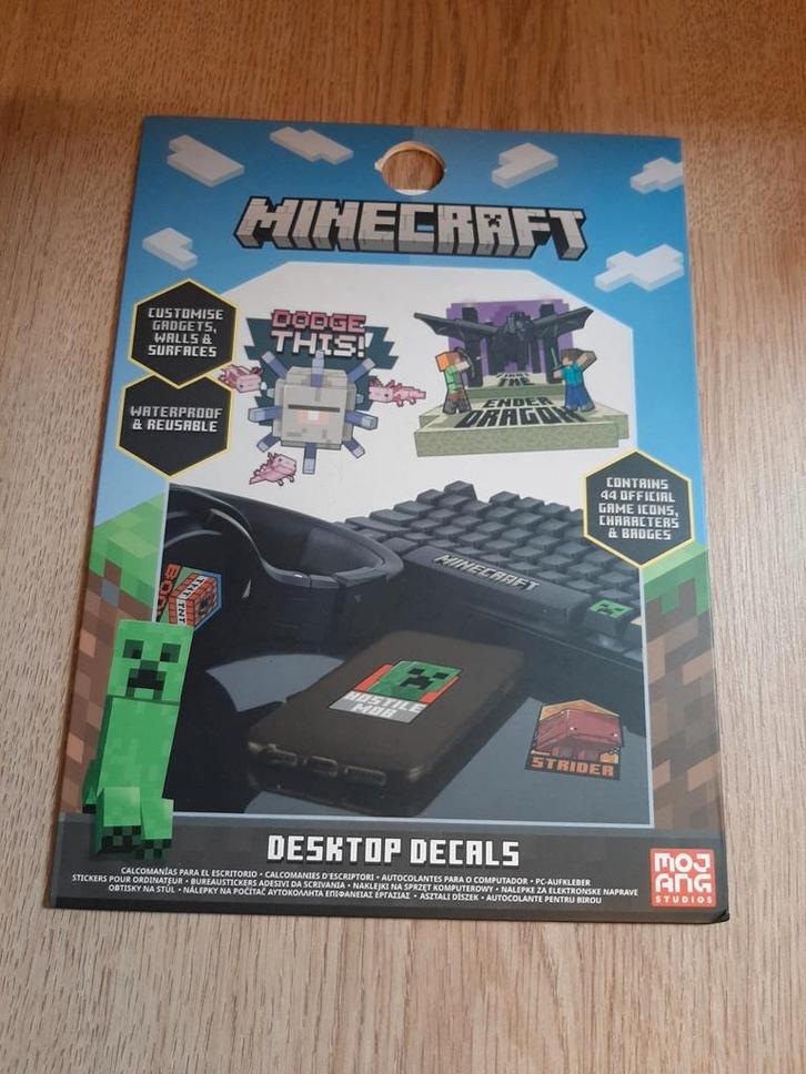 Minecraft desktop decals stickers, Hobby en Vrije tijd, Stickers en Plaatjes, Meerdere stickers, Ophalen of Verzenden