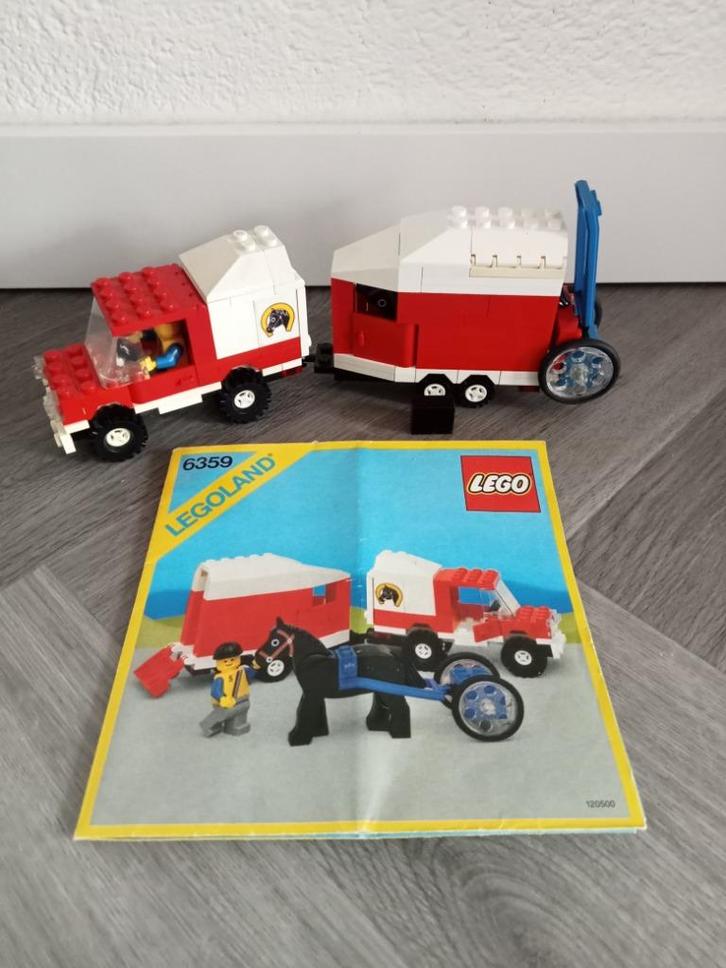 Lego Town Classic Town Recreation 6359 Horse Trailer, Kinderen en Baby's, Speelgoed | Duplo en Lego, Zo goed als nieuw, Lego, Complete set
