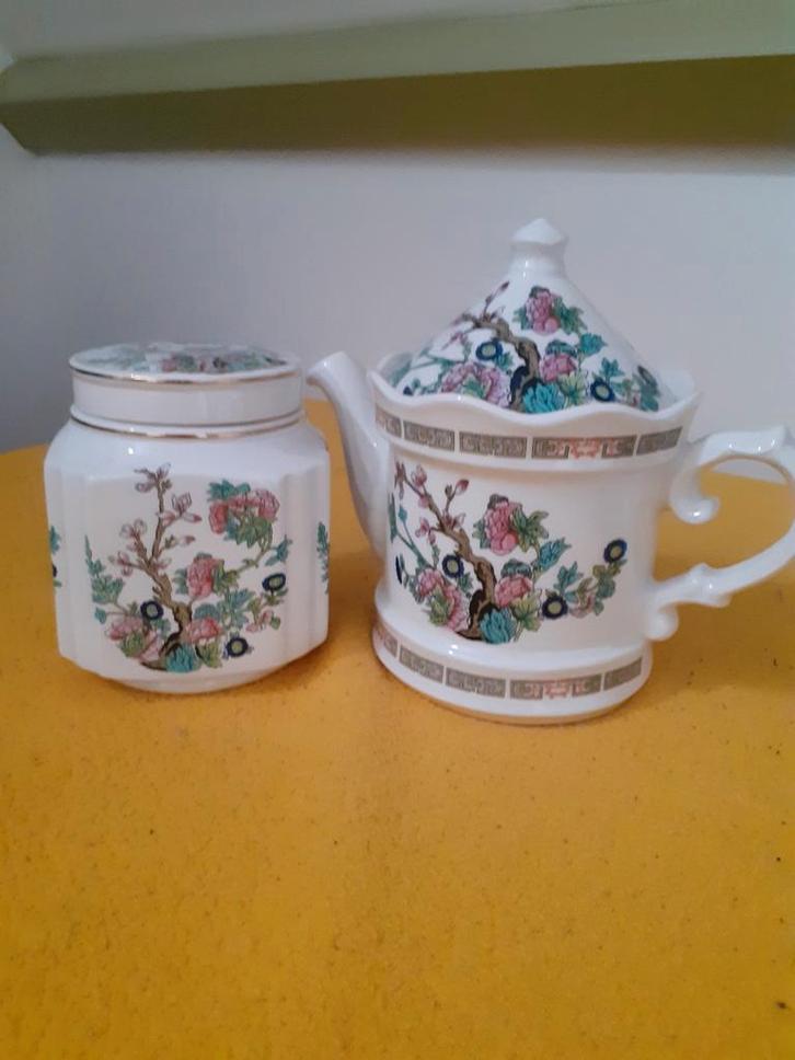 Theepot en Suikerpot Set, Antiek en Kunst, Antiek | Keramiek en Aardewerk, Ophalen