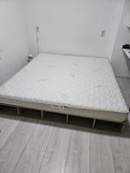 slaapkamer met matras, Bruin, Tweepersoons, Ophalen of Verzenden, Zo goed als nieuw