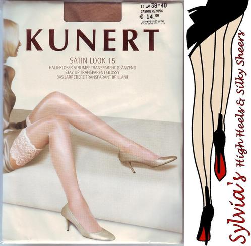 Kunert Satin Look 15 huldups maat II (38-40), Kleding | Dames, Sokken en Kousen, Nieuw, Stay-up kousen, Maat 39 t/m 42, Bruin