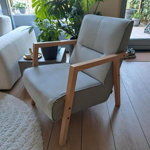 Xooon Bueno design fauteuil, koopje!, Huis en Inrichting, Fauteuils, Gebruikt, Hout, Leer, Stof, Ophalen