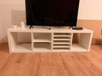 IKEA Kallax kast/TV meubel met inzetstukken, Ophalen, Kunststof, 100 tot 150 cm, Zo goed als nieuw