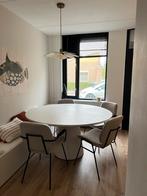 Goossens Ronde Beton Cire eettafel - 150cm, Huis en Inrichting, Tafels | Eettafels, Ophalen, Zo goed als nieuw, Rond, 100 tot 150 cm