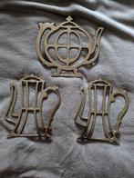 Onderzetters metaal goud Thee pot Koffie pot, Ophalen of Verzenden, Zo goed als nieuw