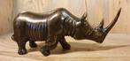 NEUSHOORN / bronzen beeld, Ophalen of Verzenden, Nieuw, Wild dier, Opgezet dier