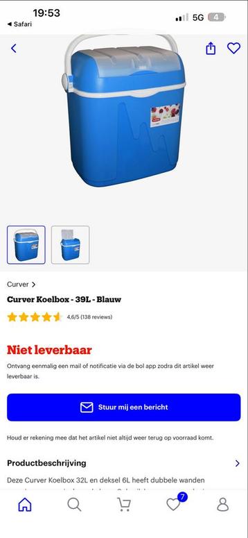 Curver Koelbox 32L + Deksel 6L beschikbaar voor biedingen
