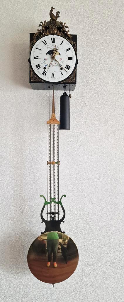 Wandklok Francois Désirée Odobez à Morez, Antiek en Kunst, Antiek | Klokken, Ophalen