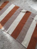 Prachtige handgemaakte semi wollen deken in moderne kleuren, Ophalen of Verzenden, Nieuw