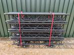8x 2 meter Milos QTF zwarte truss F34 zo goed als nieuw!, Ophalen, -, -, Zo goed als nieuw