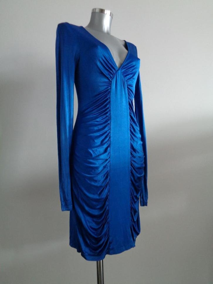 BCBG Maxazria koningsblauwe designer jurk, small, origineel, Kleding | Dames, Jurken, Zo goed als nieuw, Maat 36 (S), Blauw, Knielengte