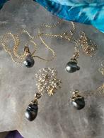 Tahiti zoutwater parel hanger geluk powerful magie uniek TIP, Ophalen of Verzenden, Nieuw, Zilver, Met edelsteen