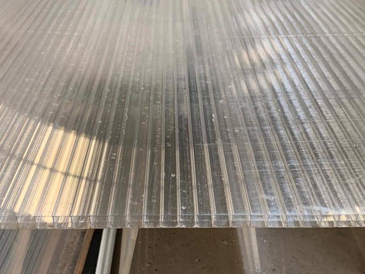 Gebruikte polycarbonaat platen 16 mm dik - Helder, Doe-het-zelf en Verbouw, Platen en Panelen, Gebruikt, Overige materialen, Minder dan 20 mm