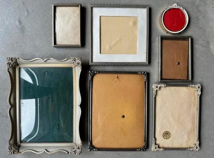 Fotolijst Lijstje Antiek Bol Glas Jyden Denmark, Antiek en Kunst, Antiek | Woonaccessoires, Ophalen of Verzenden