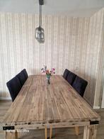 Tafel, Huis en Inrichting, Tafels | Eettafels, Ophalen, Gebruikt, Eikenhout, 200 cm of meer