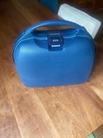 Samsonite beautycase, Ophalen, Blauw, Met spiegeltje(s), Zo goed als nieuw