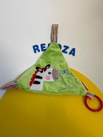 4323 Fisher-price knuffellap lap groen met zebra beschikbaar voor biedingen