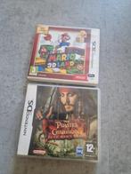 Super Mario 3D Land & Pirates of the Caribbean (DS), Gebruikt, 1 speler, Ophalen of Verzenden, Vanaf 3 jaar
