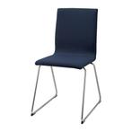 2x Ikea Volfgang Eetkamerstoelen blauw, Ophalen, Twee, Blauw, Zo goed als nieuw