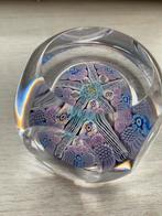 Paperweight Millefiori van kristal, Antiek en Kunst, Antiek | Glas en Kristal, Ophalen of Verzenden