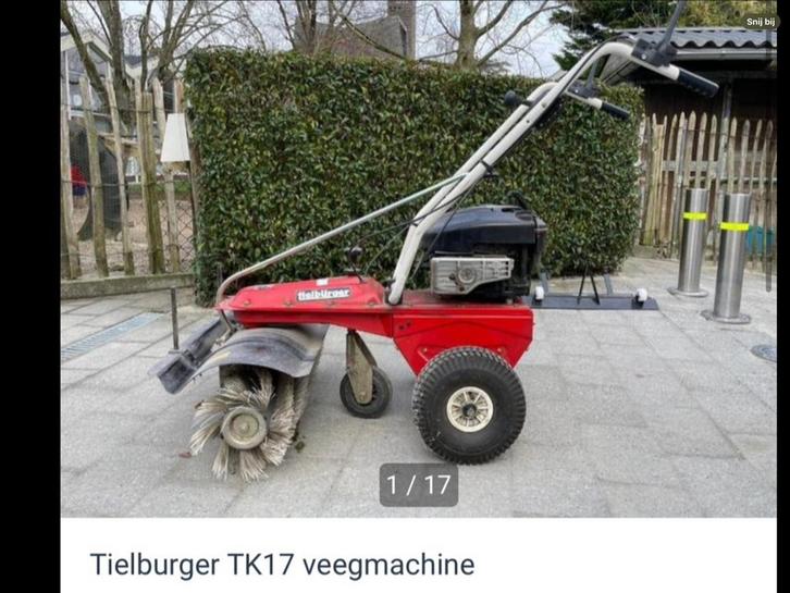 Tielburger TK17 Veegmachine, Tuin en Terras, Veegmachines, Gebruikt, Ophalen of Verzenden