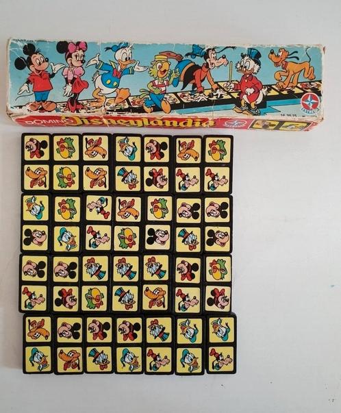 Disneylandia vintage '60 domino Estrela kunststof spel Kerst, Verzamelen, Disney, Gebruikt, Overige typen, Mickey Mouse, Ophalen of Verzenden