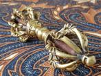Mooie zware antieke Oosterse Dorje Vajra van brons 13,8 cm., Antiek en Kunst, Kunst | Niet-Westerse kunst, Ophalen of Verzenden