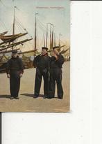 Scheveningen Jonge Visschers aan de Haven roken een pijpje, Verzamelen, Ophalen of Verzenden, Voor 1920, Gelopen, Zuid-Holland