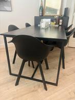 WOOOD Zwarte Tafel, Huis en Inrichting, Ophalen, Gebruikt, Minder dan 4 stoelen