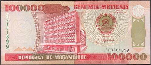 Mozambique bankbiljet 100.000 Meticais 1993 UNC, Pick 139, Postzegels en Munten, Bankbiljetten | Afrika, Los biljet, Overige landen