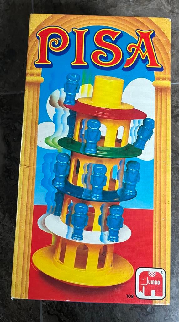 Vintage Toren van Pisa spel - Gebruikte staat, Hobby en Vrije tijd, Gezelschapsspellen | Bordspellen, Drie of vier spelers, Ophalen of Verzenden