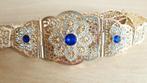 Prachtige Marokkaanse riem met blauwe stenen - Maat 48/50, Overige kleuren, Nieuw, Tailleriem, 3 tot 5 cm