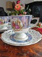 Versailles 10 kopjes met schoteltje parelmoer, Antiek en Kunst, Antiek | Servies los, Ophalen of Verzenden