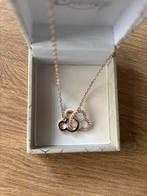 Disney gouden kettinkje Mickey + hartje - nieuw, Nieuw, Ophalen of Verzenden, Hart, Goud
