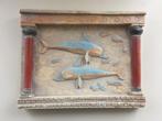 Griekse stenen wanddecoratie minoische dolfijnen Knossos, Gebruikt, Ophalen of Verzenden