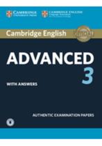 Cambridge English Advanced 3 Student's Book with Answers, Ophalen of Verzenden, Alpha, Zo goed als nieuw