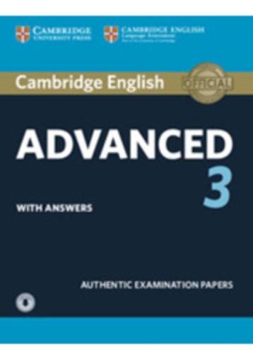 Cambridge English Advanced 3 Student's Book with Answers  beschikbaar voor biedingen