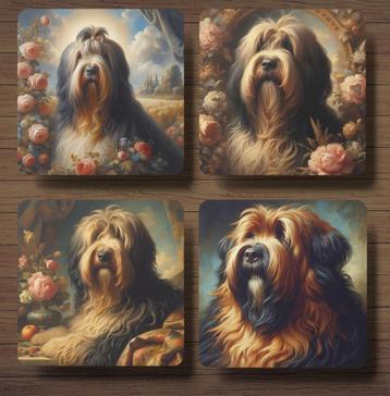 Briard Barok onderzetters met houder beschikbaar voor biedingen