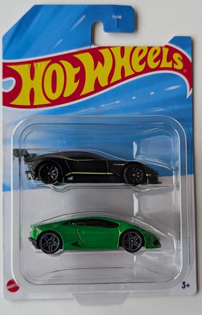 Hot Wheels 2-Pack Aston Martin Vulcan & Lamborghini Huracán, Ophalen of Verzenden, Nieuw