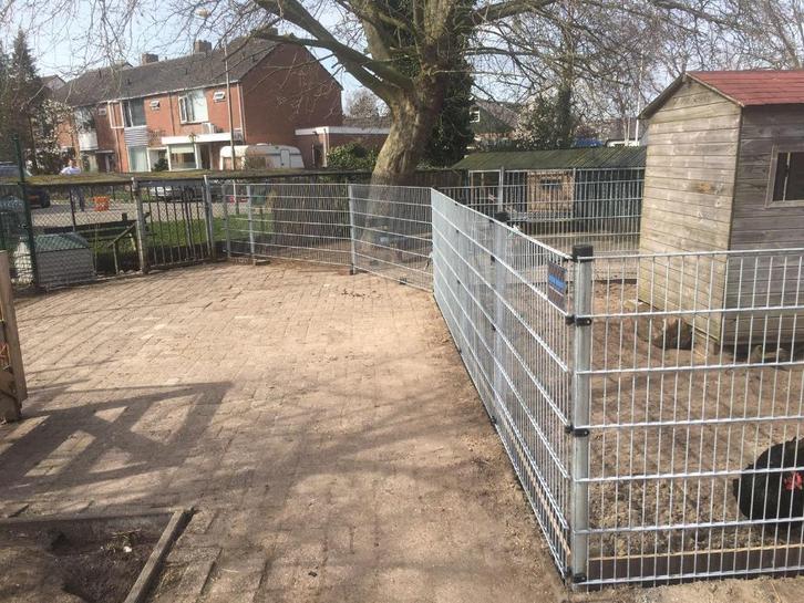 Dubbelstaafmat hekwerk NIEUW 120 cm Hoog COMPLEET (6/5/6), Tuin en Terras, Tuinhekken en Hekwerk, Nieuw, Dubbelstaafmat hekwerk