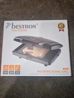 Multifunctionele Grill - Bestron FunCooking, Ophalen of Verzenden, Vaatwasmachinebestendig, Nieuw, Tafelgrill