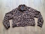 leuk kort jasje panterprint Drole de Copine maat S - NIEUW, Bruin, Nieuw, Ophalen of Verzenden, Jasje