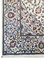 Handgeknoopt Perzisch wol Keshan tapijt medallion 138x215cm, Persian Perzisch vintage oosters hype, Crème, 100 tot 150 cm, 200 cm of meer