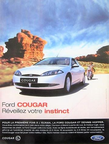 4 vintage advertenties reclames Ford autos 99-00 Puma Cougar beschikbaar voor biedingen