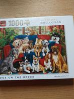 King Puzzel 1000 stukjes - Honden op de Bank, Ophalen of Verzenden, 500 t/m 1500 stukjes, Zo goed als nieuw, Legpuzzel