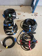Set powercon kabels (Neutrik - keraf), Muziek en Instrumenten, Kabels en Stekkers, Ophalen of Verzenden, Apparatuur, Zo goed als nieuw